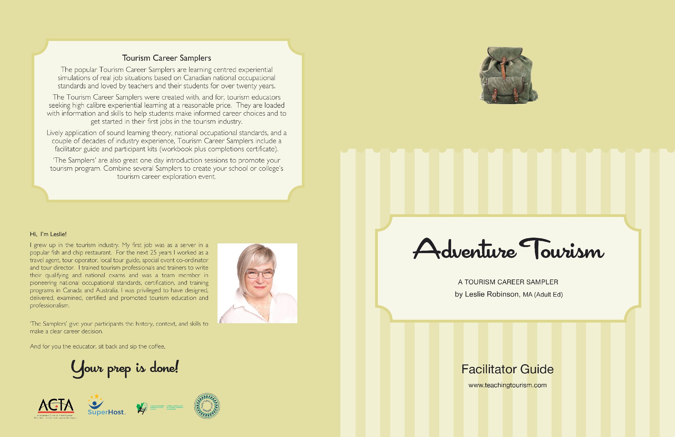 Adventure Tourism Facilitator Guide and Workbook